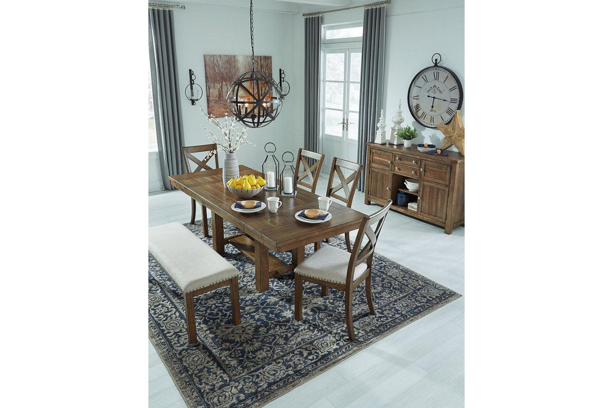 Moriville Grayish Brown Dining Extension Table by Ashley at Eve Furniture