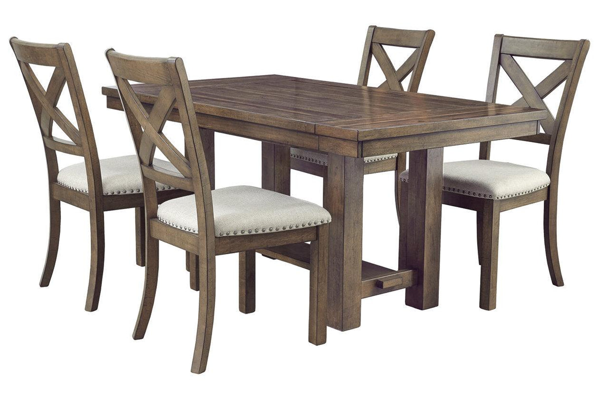 Moriville Grayish Brown Dining Extension Table by Ashley at Eve Furniture