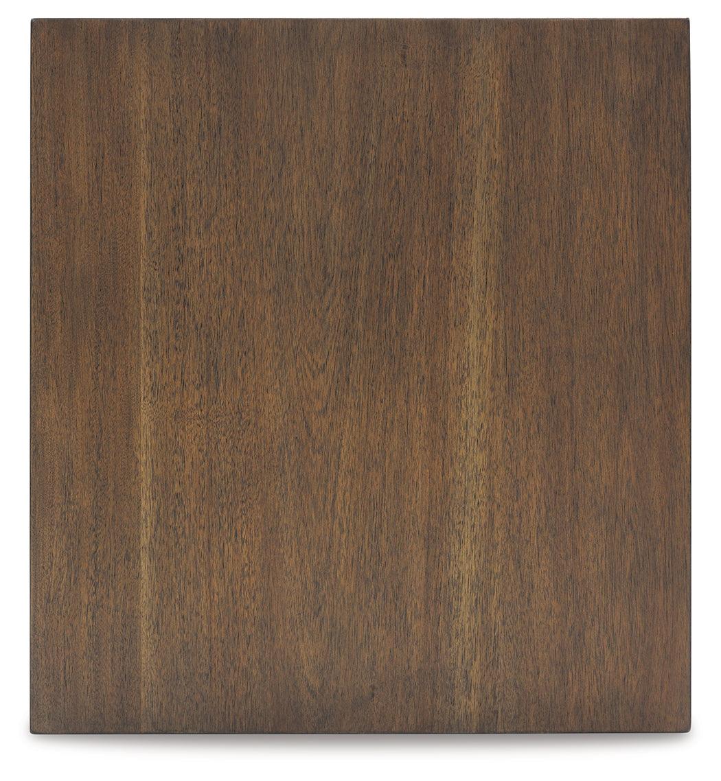 Moriville Grayish Brown End Table by Ashley at Eve Furniture