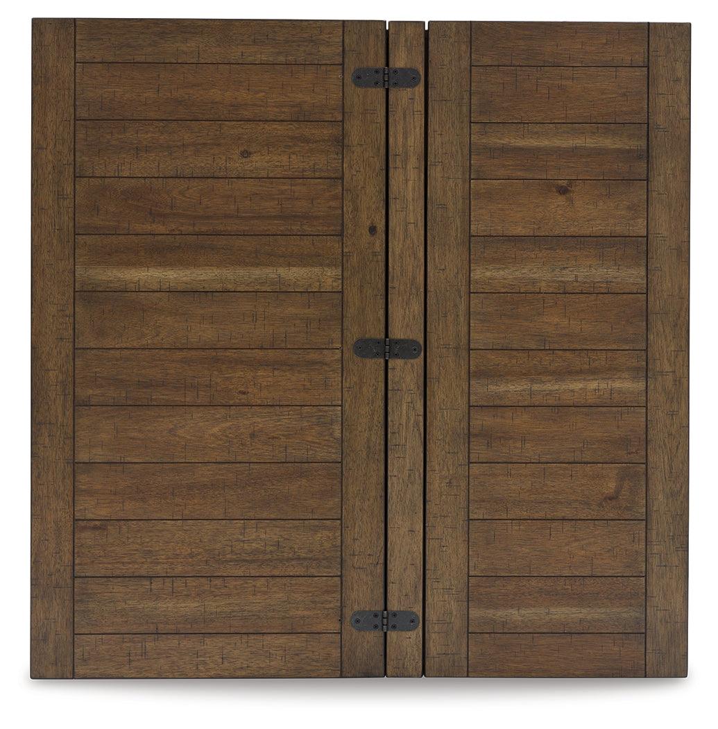 MORIVILLE Grayish Brown Lift-Top Coffee Table by Ashley at Eve Furniture