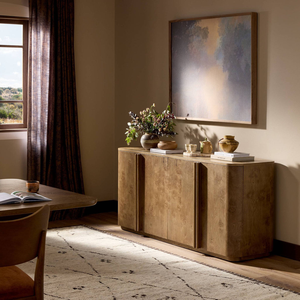 Morley Sideboard, Rye Medium Burl by Four Hands by Four Hands at Eve Furniture