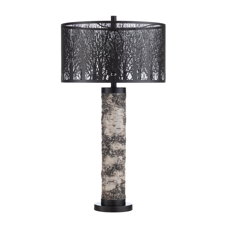 Morris Black/White Table Lamp (Set of 2) by Crestview at Eve Furniture