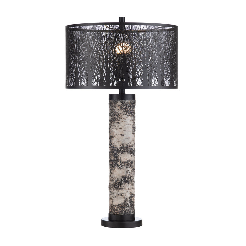 Morris Black/White Table Lamp (Set of 2) by Crestview at Eve Furniture