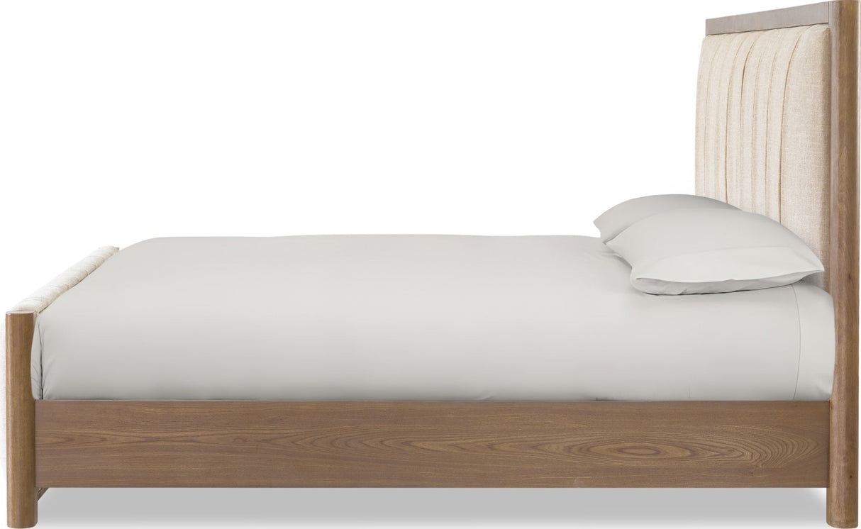 Morris Claystone King Upholstered Bed by Modus Furniture at Eve Furniture