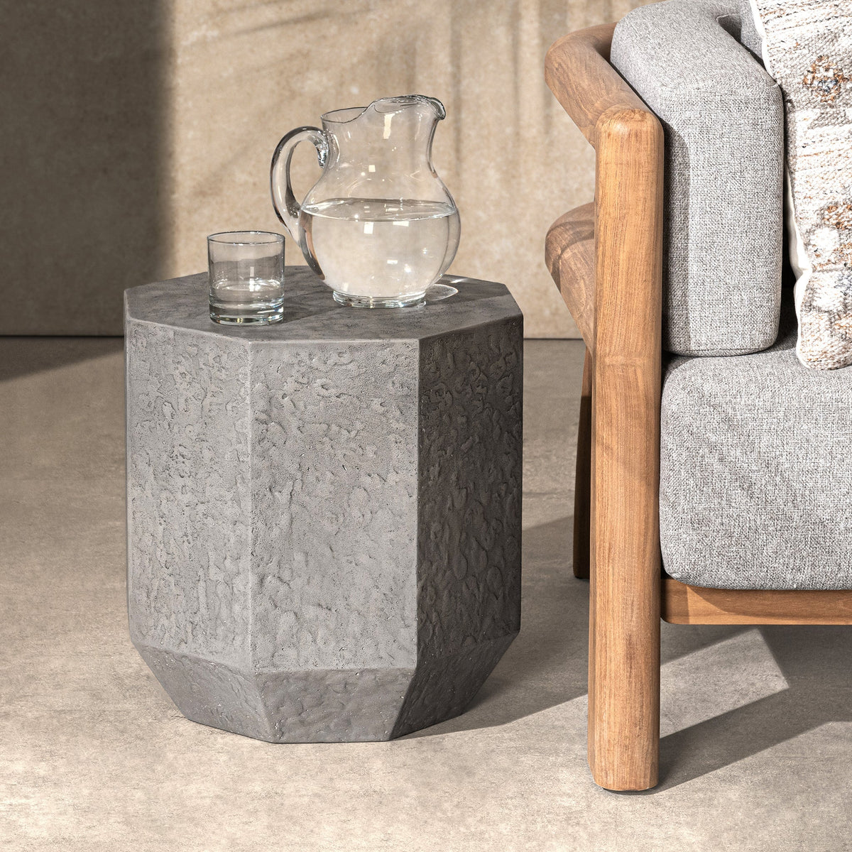 Morse Outdoor End Table by Classic Home at Eve Furniture