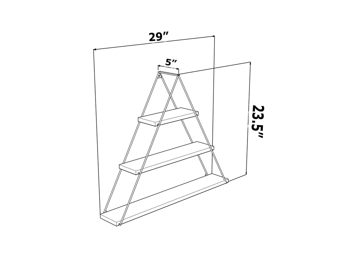 Moset Triangle Shelf by Furnia at Eve Furniture