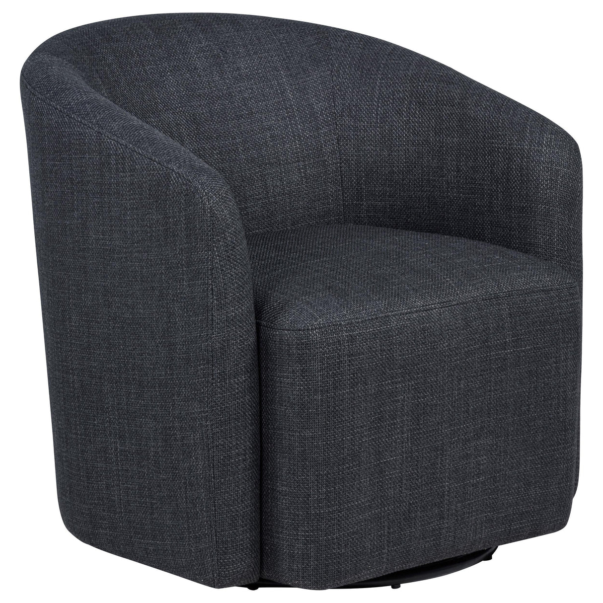 Mossbrook Anthracite Upholstered Swivel Accent Chair by Coaster at Eve Furniture