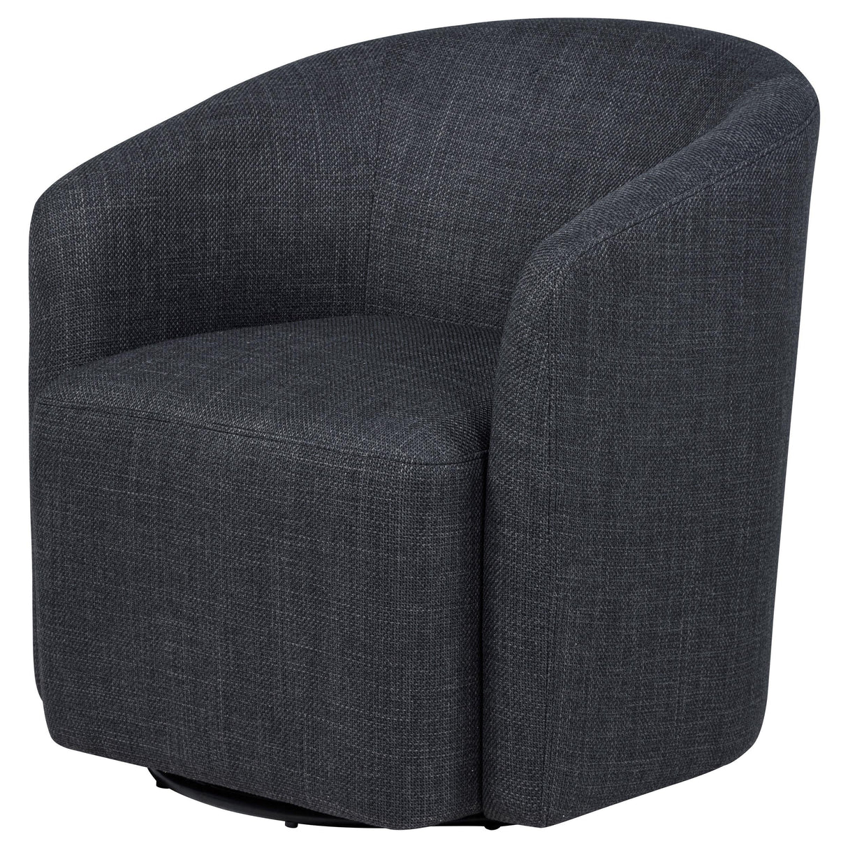 Mossbrook Anthracite Upholstered Swivel Accent Chair by Coaster at Eve Furniture