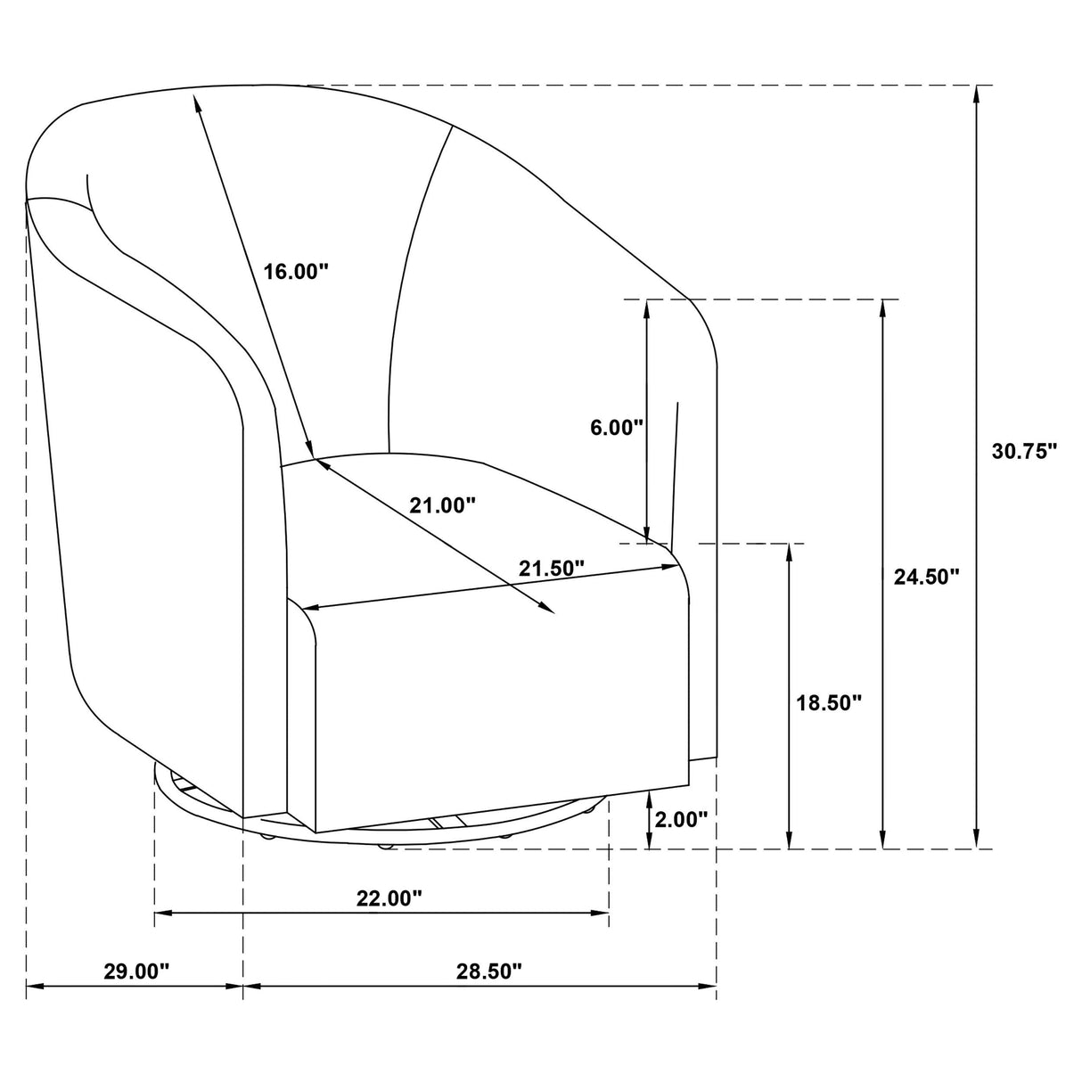 Mossbrook Green Upholstered Swivel Accent Chair by Coaster at Eve Furniture