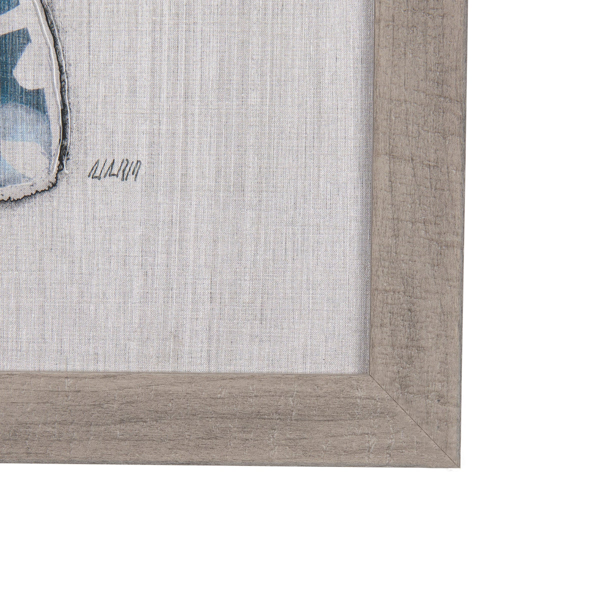 Moth Blue III by Mercana Studio a Hand Embellished Textured Framed Art Print by Mercana at Eve Furniture