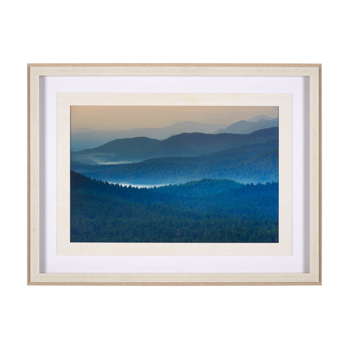 Mountain Fade by Staffan Widstrand a Hand Embellished Textured Framed Art Photo Matted under Glass by Mercana at Eve Furniture