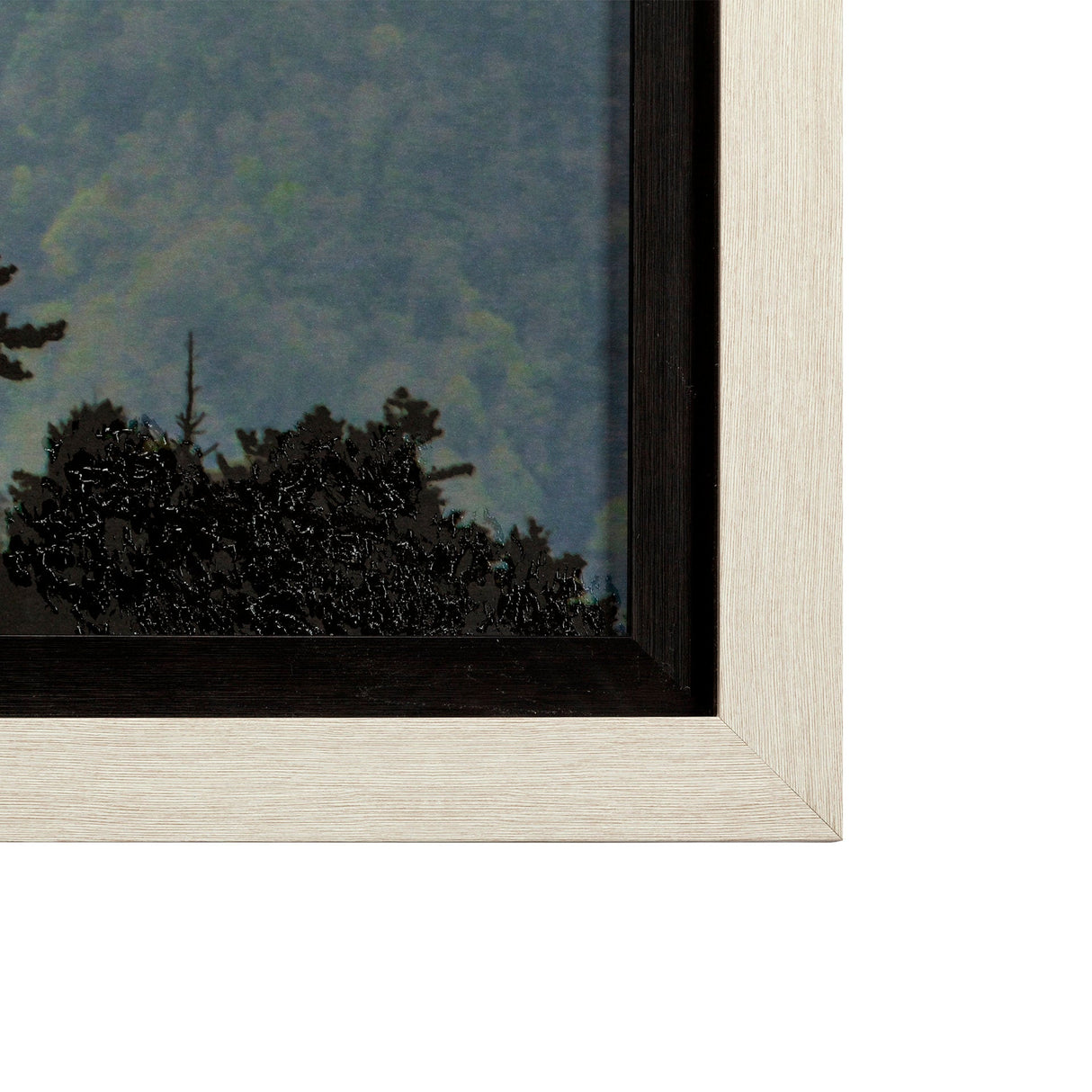 Mountain Light by Wild Wonders of ChinHand Embellished Textured Framed Art Print Matted under Glass by Mercana at Eve Furniture