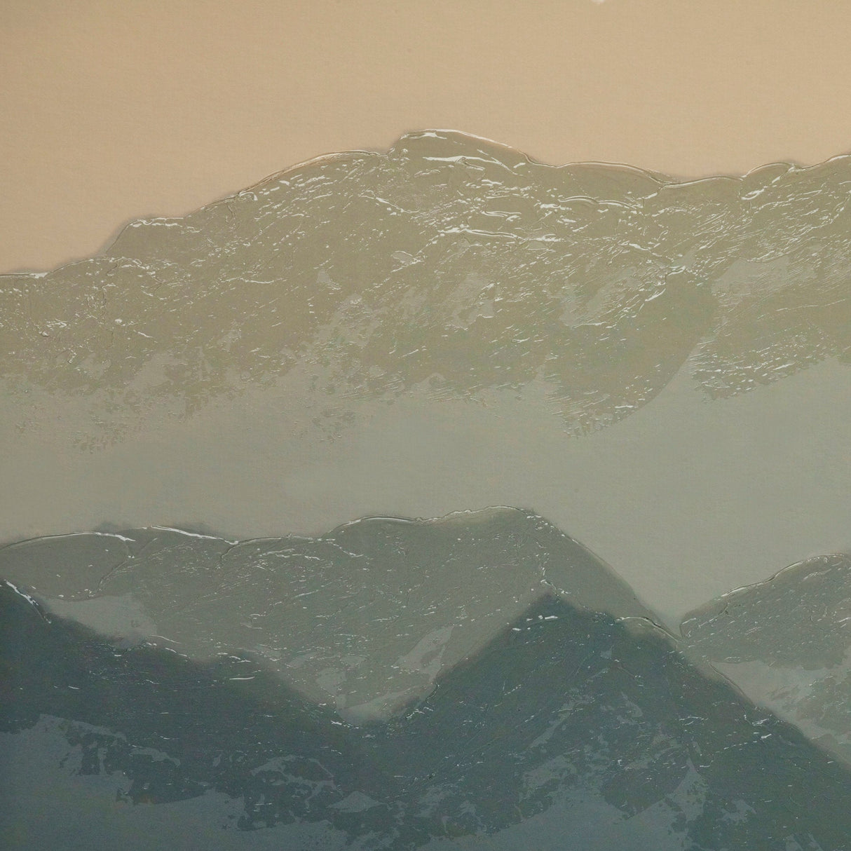 Mountain Light by Wild Wonders of ChinHand Embellished Textured Framed Art Print Matted under Glass by Mercana at Eve Furniture