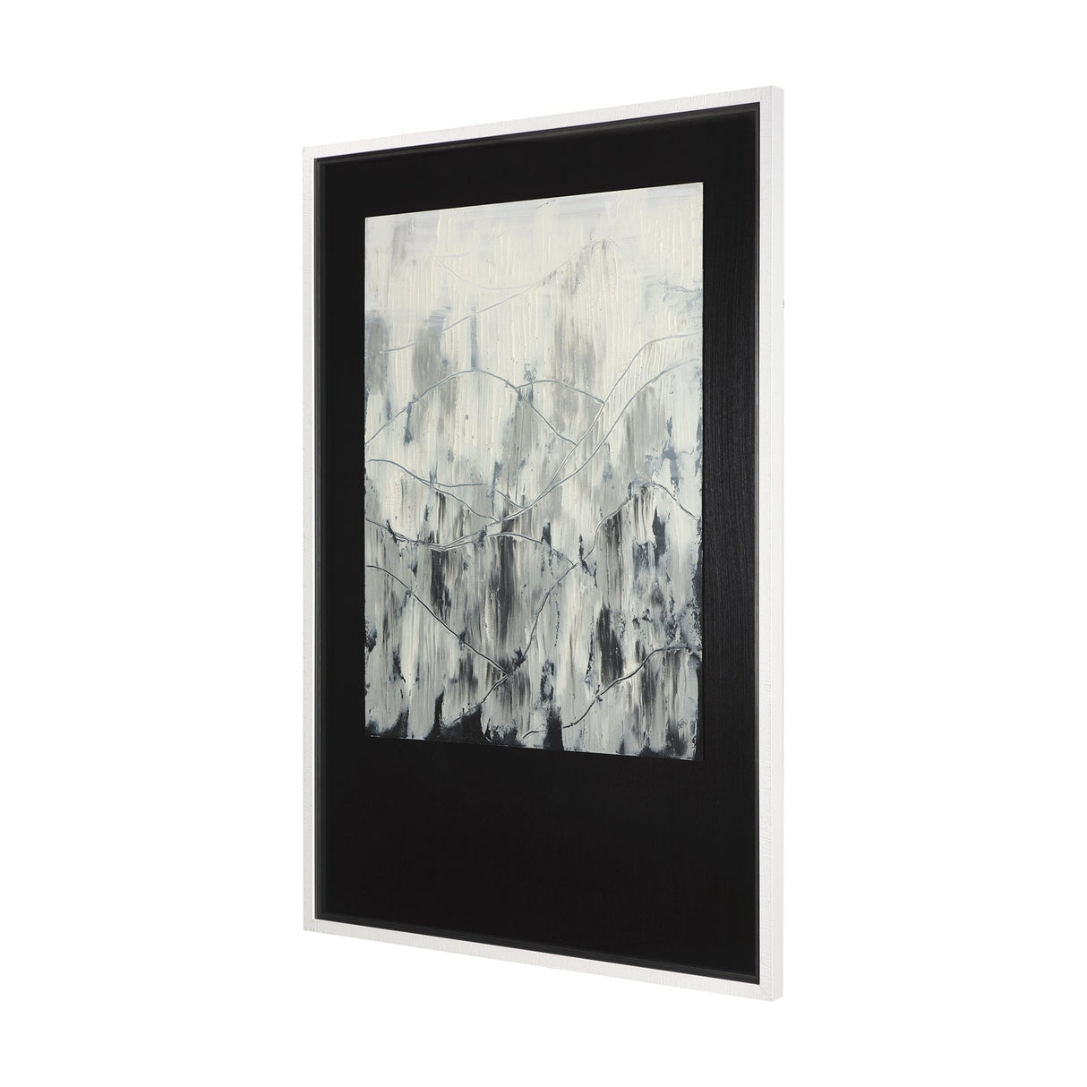 Mountain Shades I by Mercana Studio a Hand Embellished Textured Framed Art Print Matted under Glass by Mercana at Eve Furniture