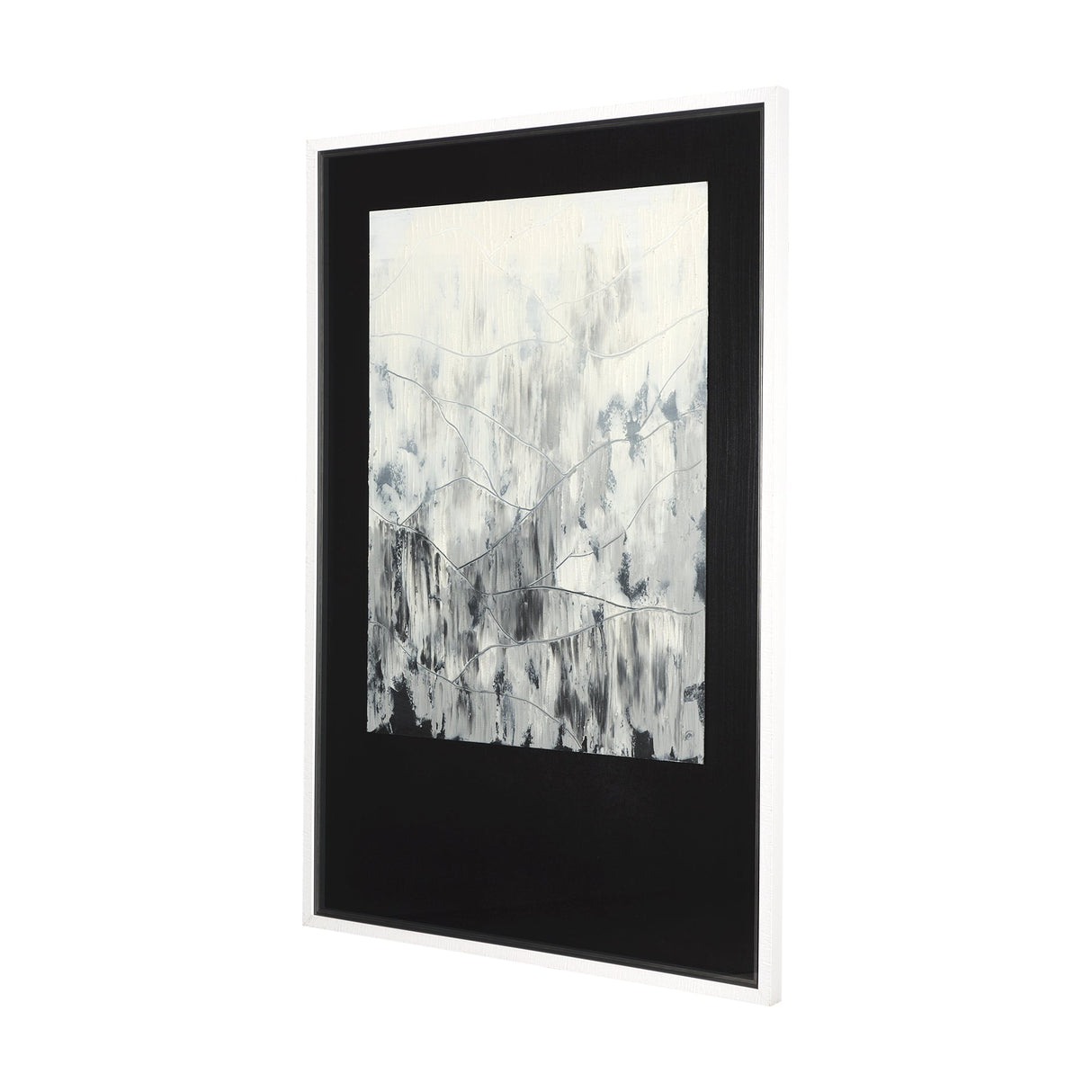 Mountain Shades II by Mercana Studio a Hand Embellished Textured Framed Art Print Matted under Glass by Mercana at Eve Furniture