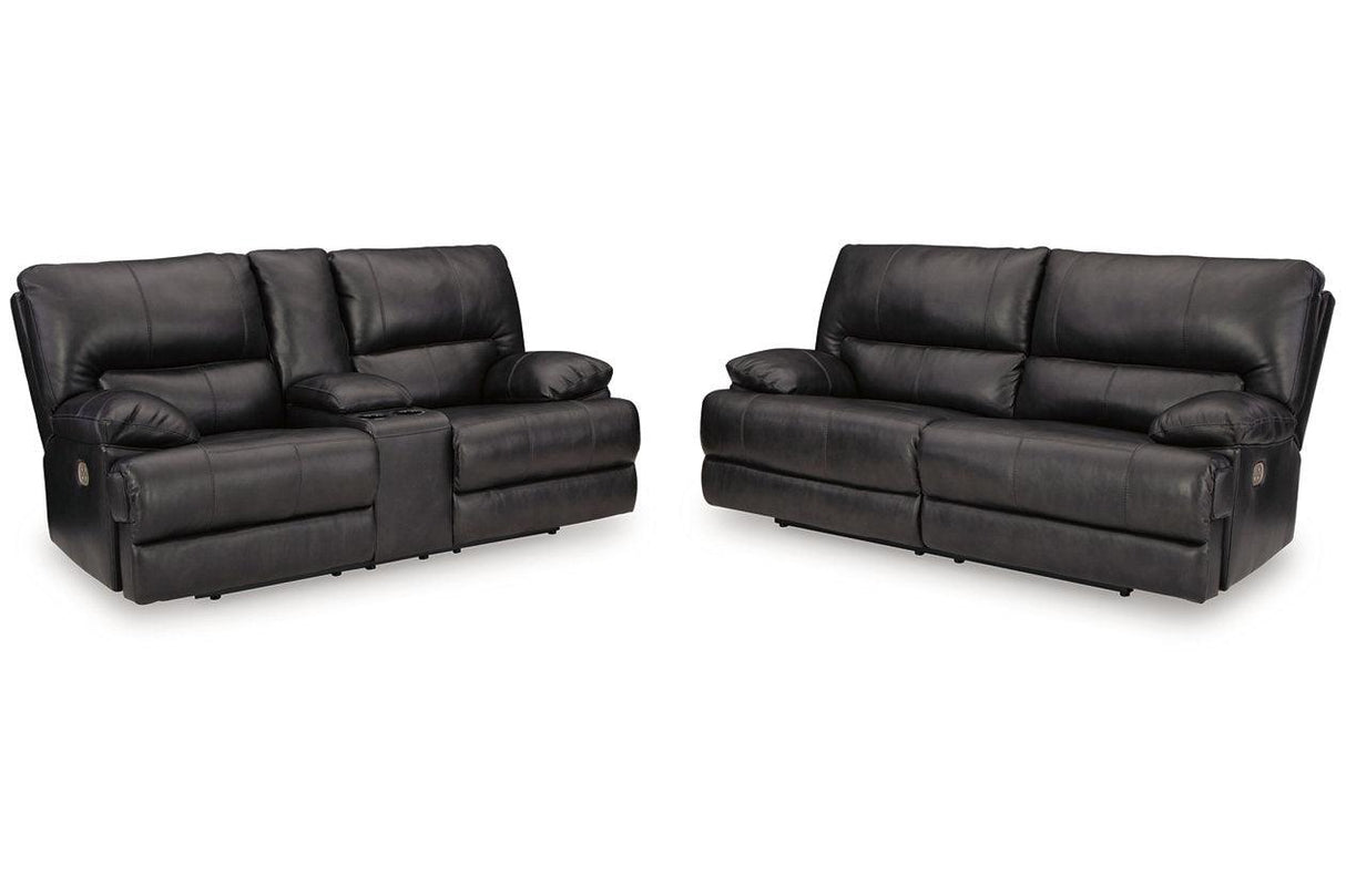 Mountainous Eclipse Power Reclining Sofa and Loveseat by Ashley at Eve Furniture