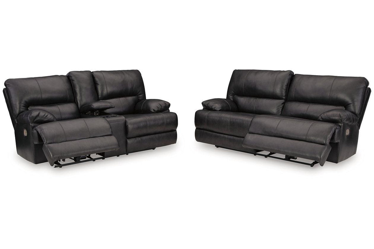 Mountainous Eclipse Power Reclining Sofa and Loveseat by Ashley at Eve Furniture