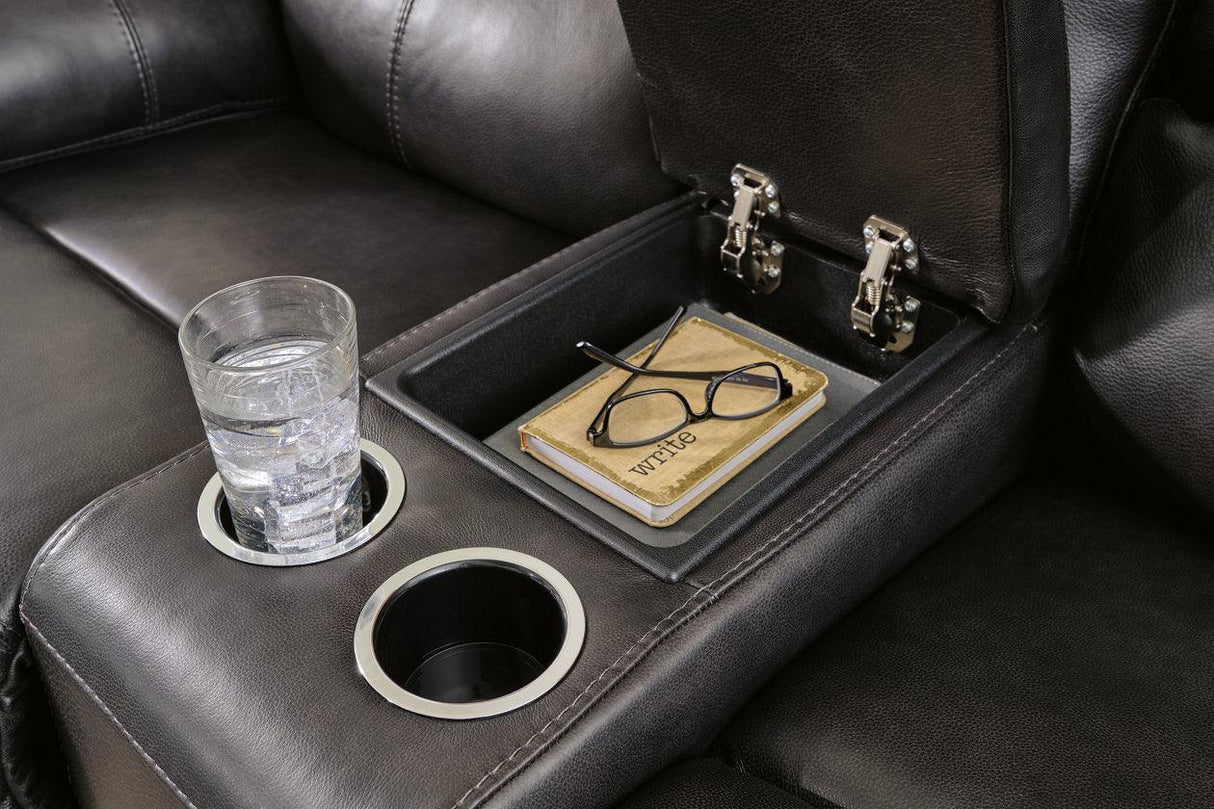 Mountainous Eclipse Power Reclining Sofa and Loveseat by Ashley at Eve Furniture