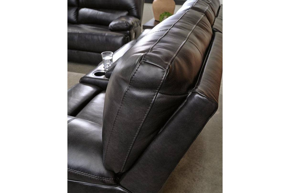 Mountainous Eclipse Power Reclining Sofa and Loveseat by Ashley at Eve Furniture
