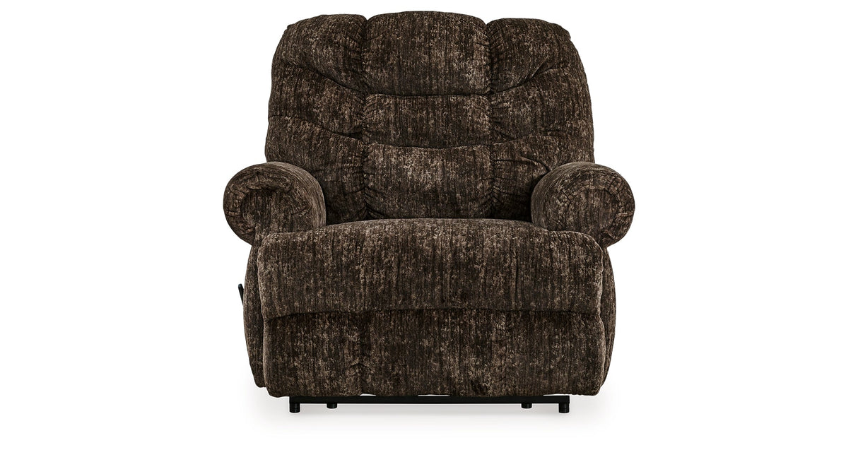 Movie Man Chocolate Recliner by Ashley at Eve Furniture