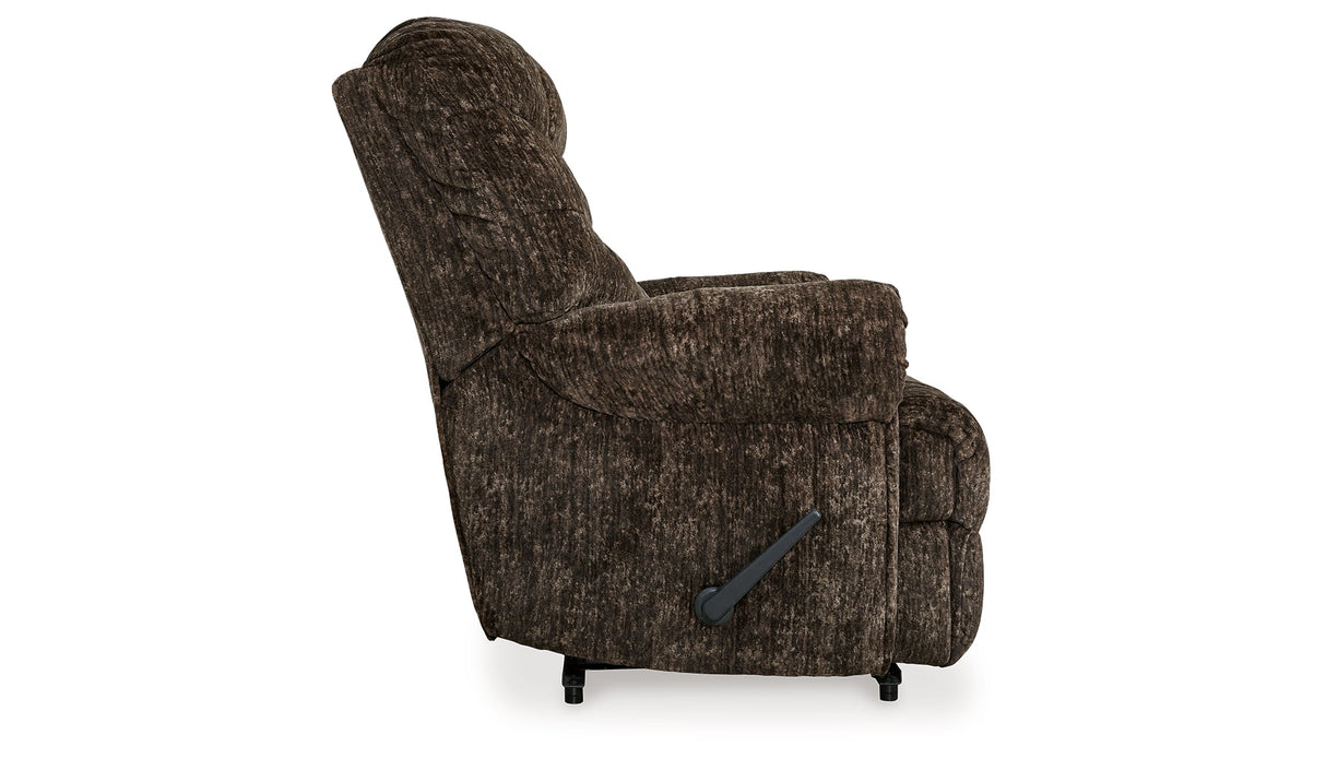 Movie Man Chocolate Recliner by Ashley at Eve Furniture