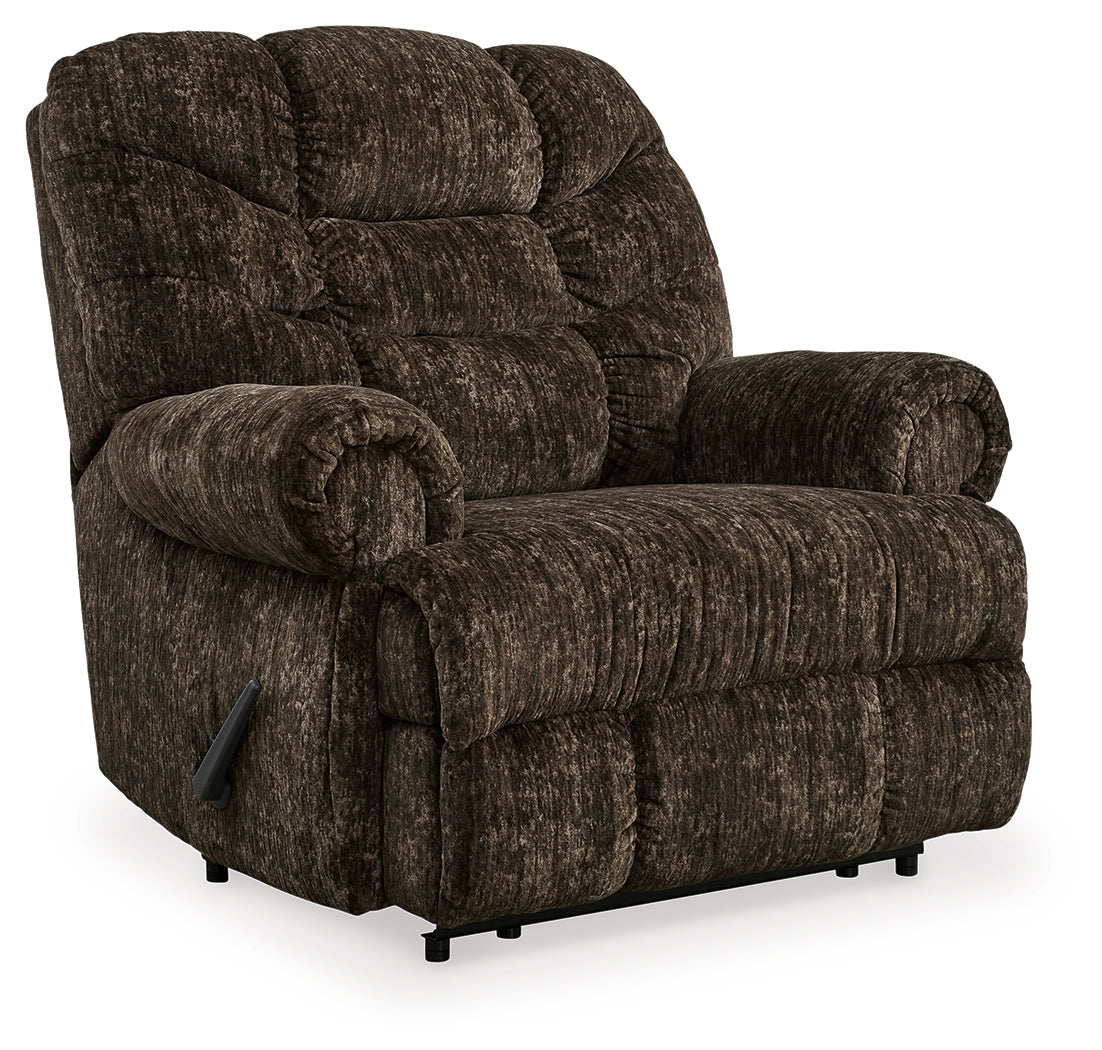 Movie Man Chocolate Recliner by Ashley at Eve Furniture