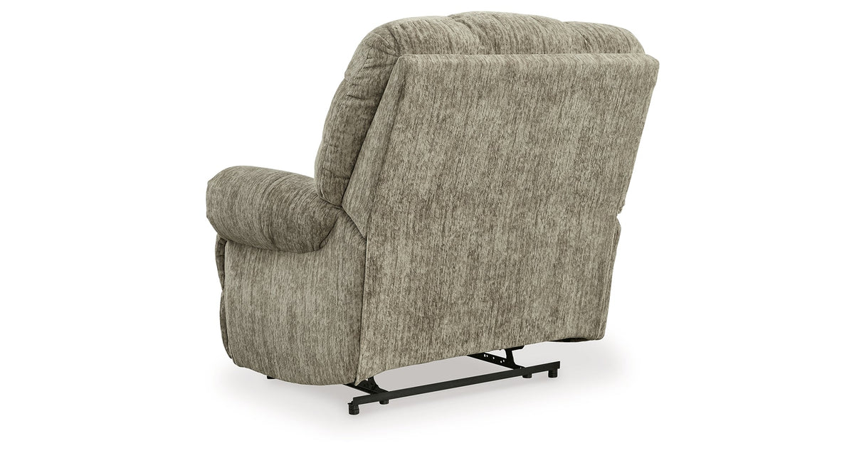 Movie Man Taupe Recliner by Ashley at Eve Furniture