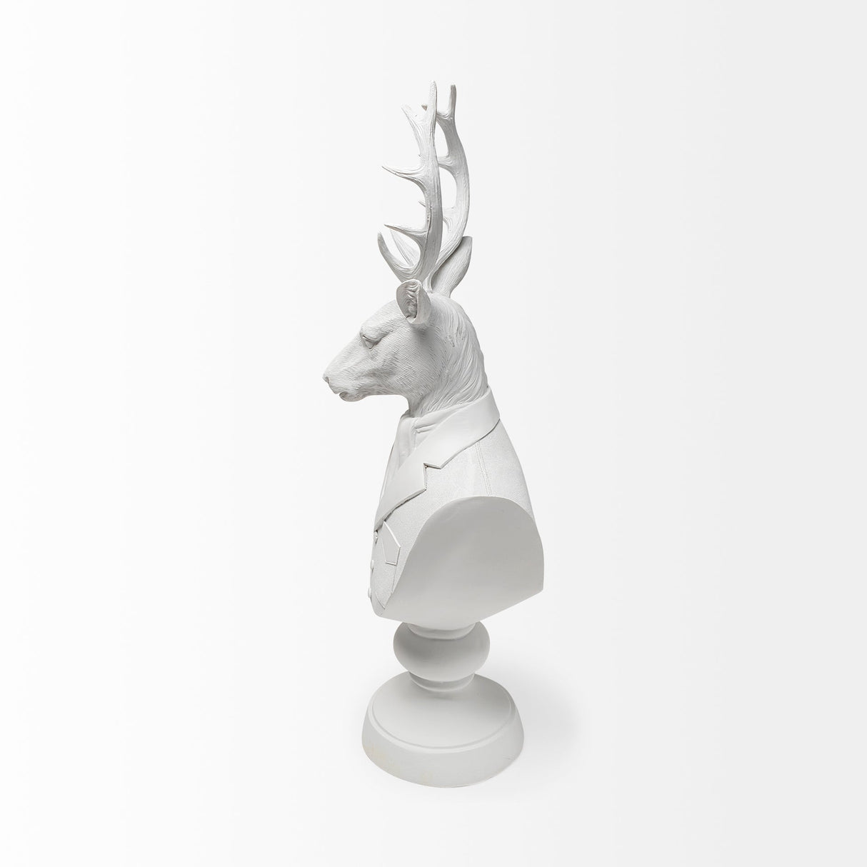 Mozart White Resin Deer In A Suit by Mercana at Eve Furniture