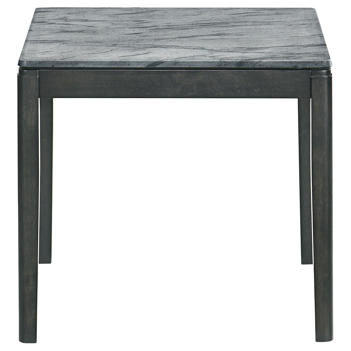 Mozzi Square End Table Faux Gray Marble/Black by Coaster at Eve Furniture