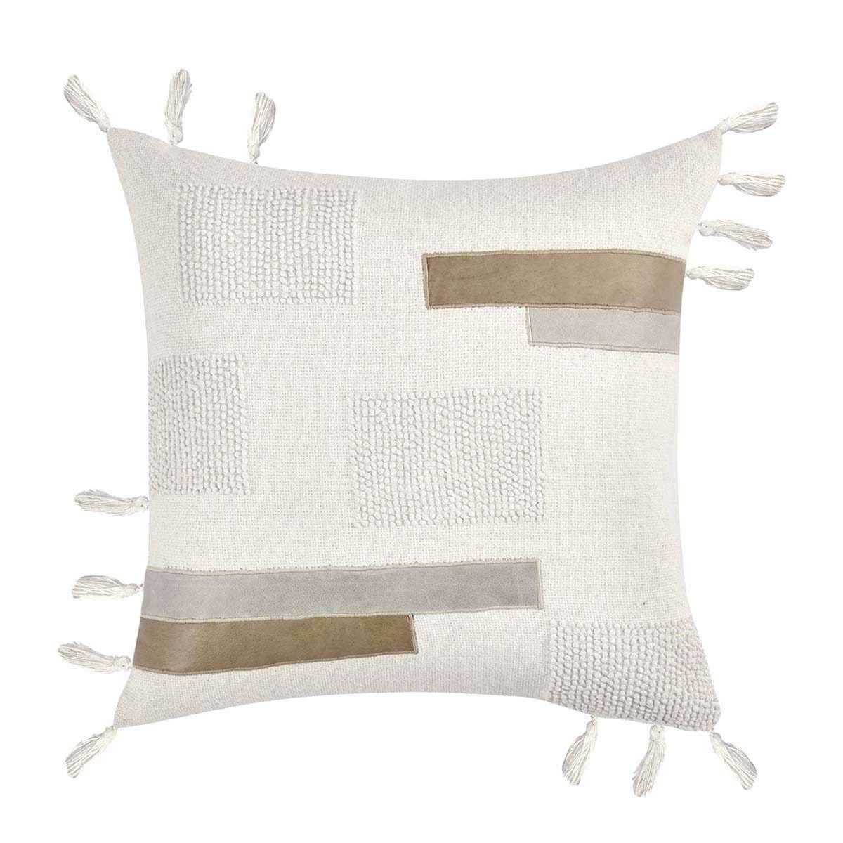 MP Packer Ivory 22x22 Throw Pillow (Set of 2) by Classic Home at Eve Furniture
