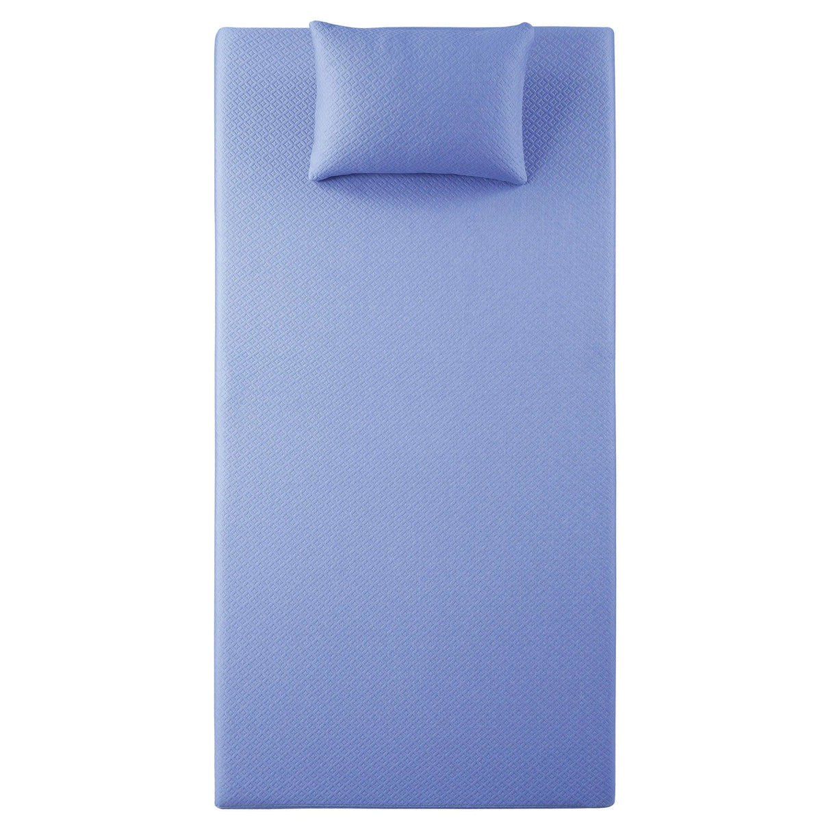 MT-PG07BLT 7" Blue Twin Gel-Infused Memory Foam Mattress Set by Homelegance at Eve Furniture