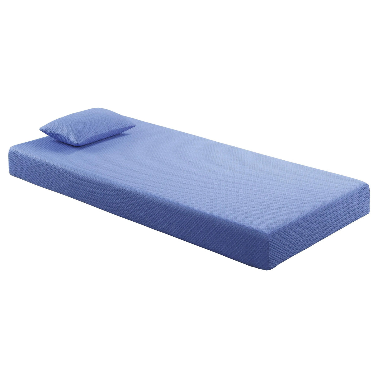 MT-PG07BLT 7" Blue Twin Gel-Infused Memory Foam Mattress Set by Homelegance at Eve Furniture