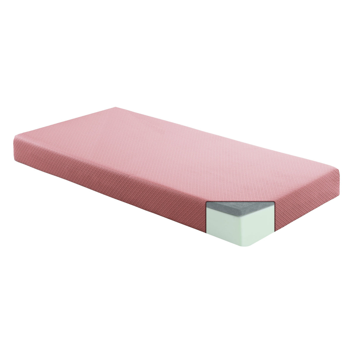 MT-PG07PKF 7" Pink Full Gel-Infused Memory Foam Mattress and Pillow Set by Homelegance at Eve Furniture