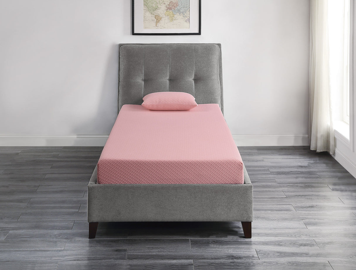 MT-PG07PKF 7" Pink Full Gel-Infused Memory Foam Mattress and Pillow Set by Homelegance at Eve Furniture