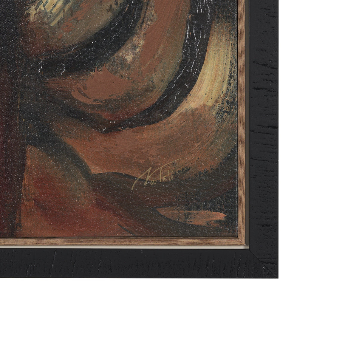 Mud Cloth Head Scarf I by Mercana Studio a Hand Embellished Textured Framed Canvas by Mercana at Eve Furniture