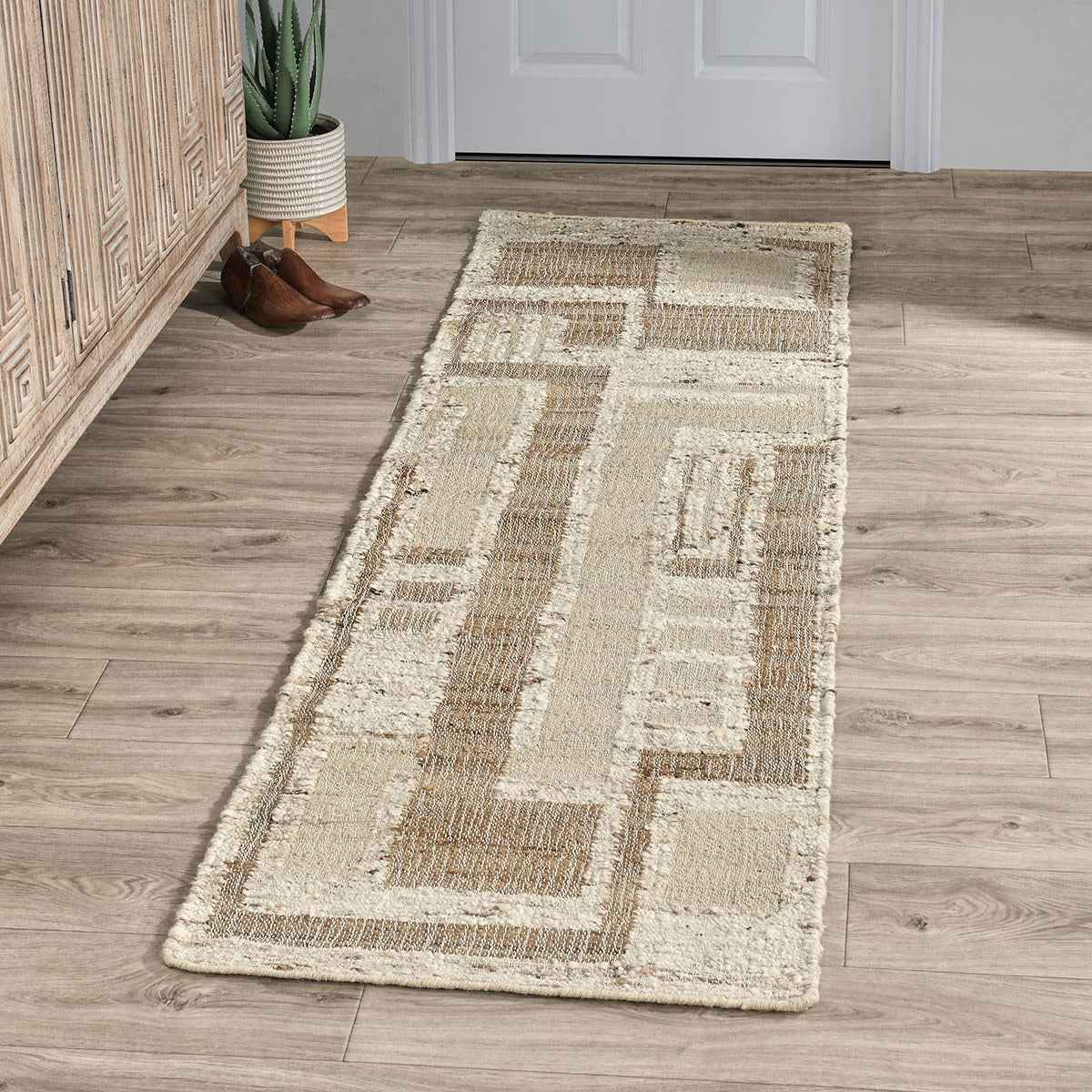 Muda Natural/Ivory Rug by Classic Home at Eve Furniture