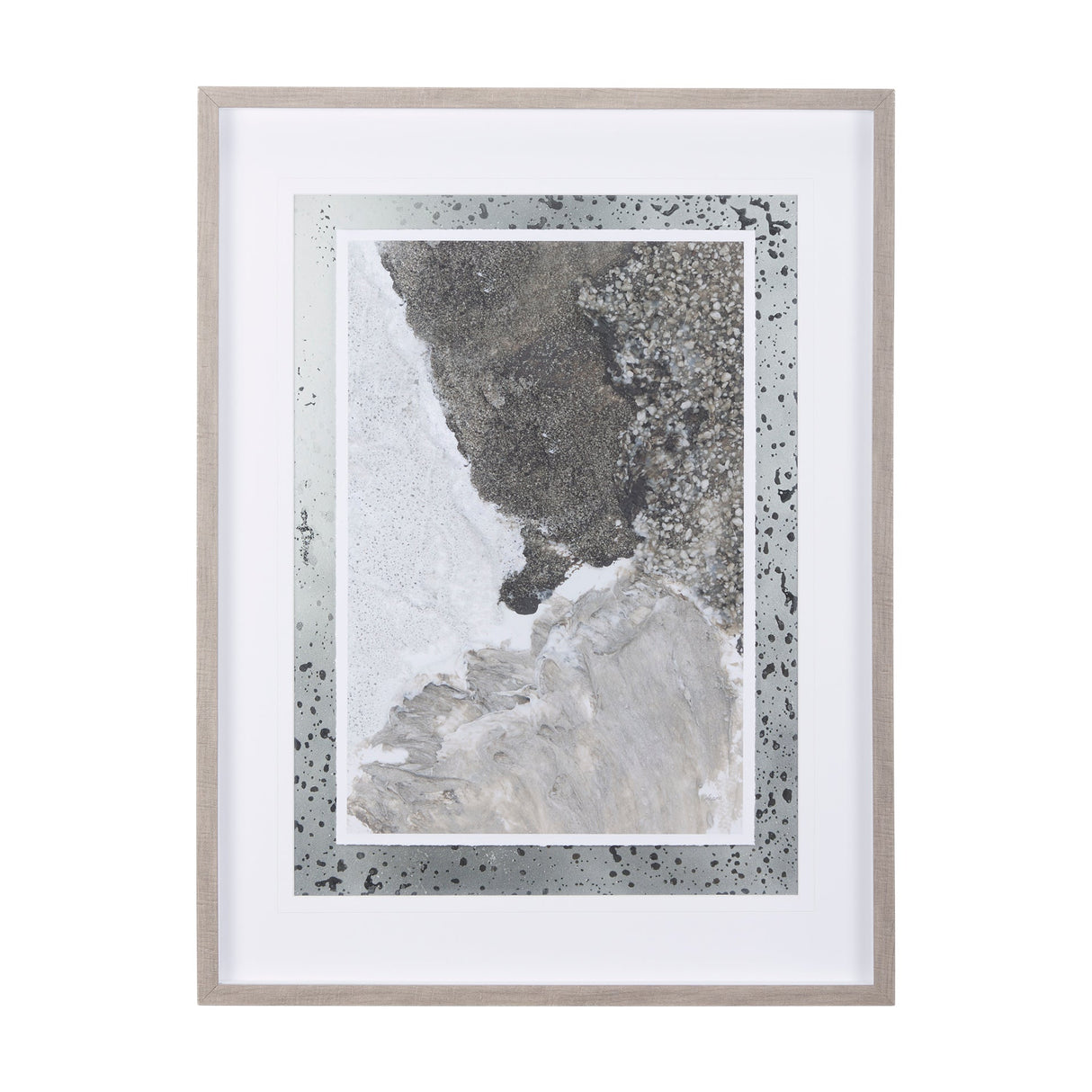 Mudslide I by Mercana Studio a Hand Embellished Textured Framed Art Print Matted under Glass by Mercana at Eve Furniture