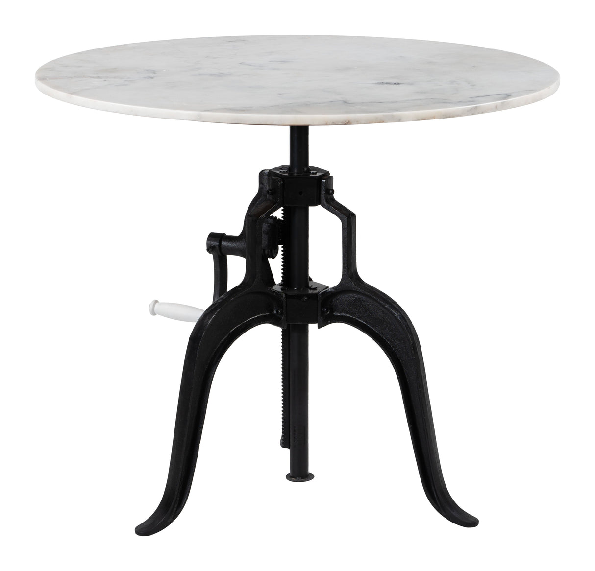 Mufid White & Black Bistro Table by Zuomod at Eve Furniture