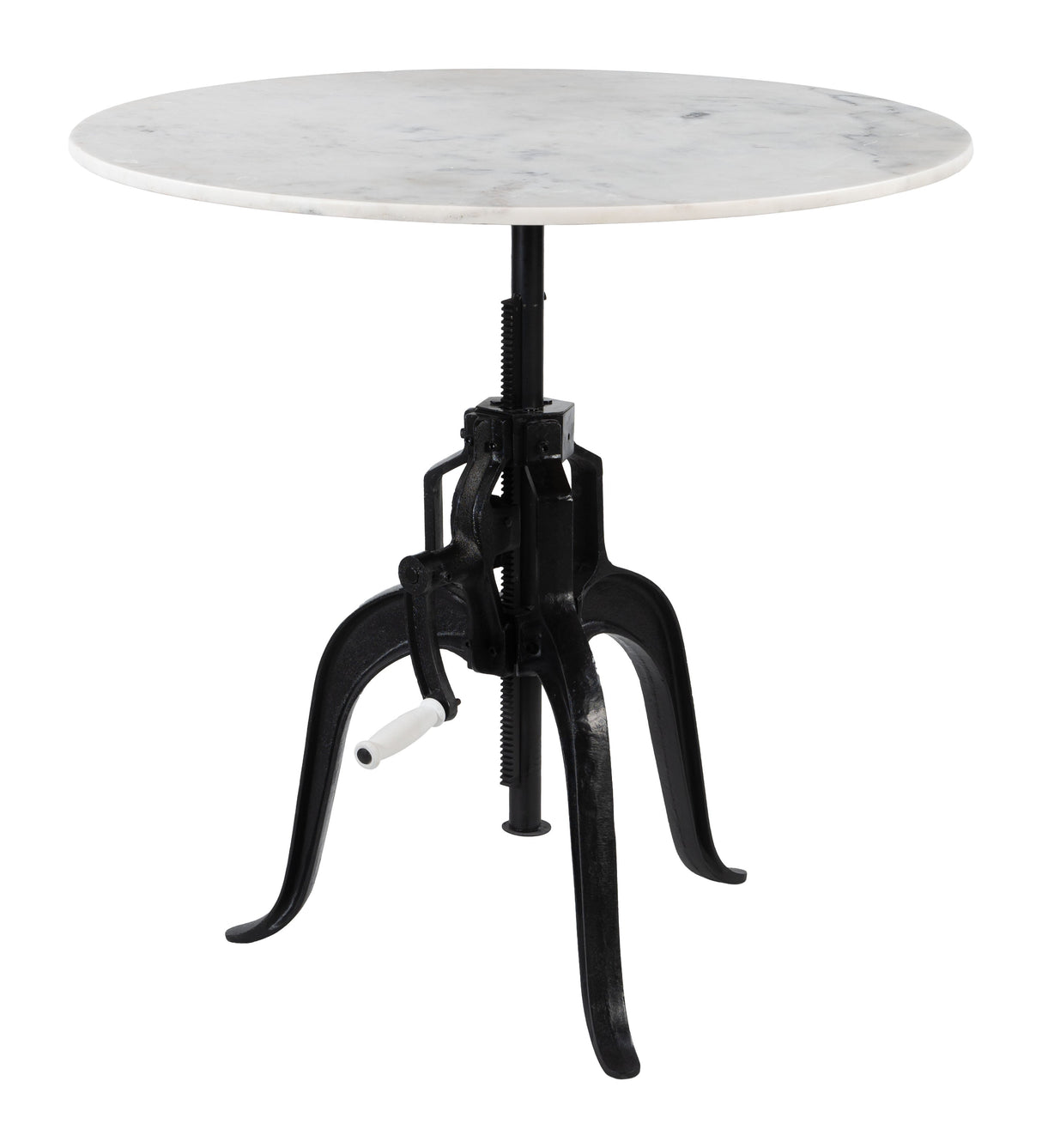 Mufid White & Black Bistro Table by Zuomod at Eve Furniture