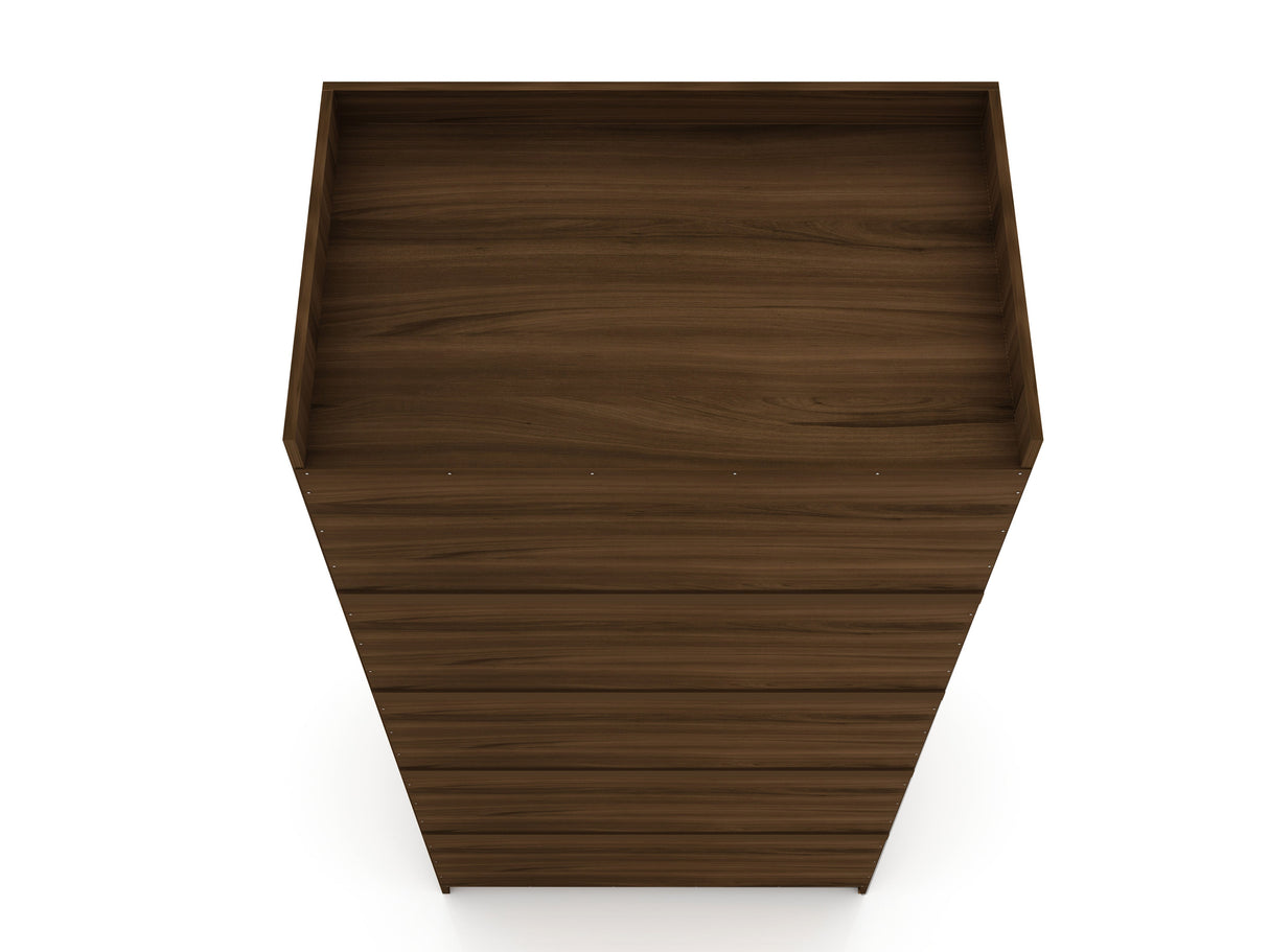Mulberry 2.0 Sectional Wardrobe Closet in Brown by Manhattan Comfort at Eve Furniture
