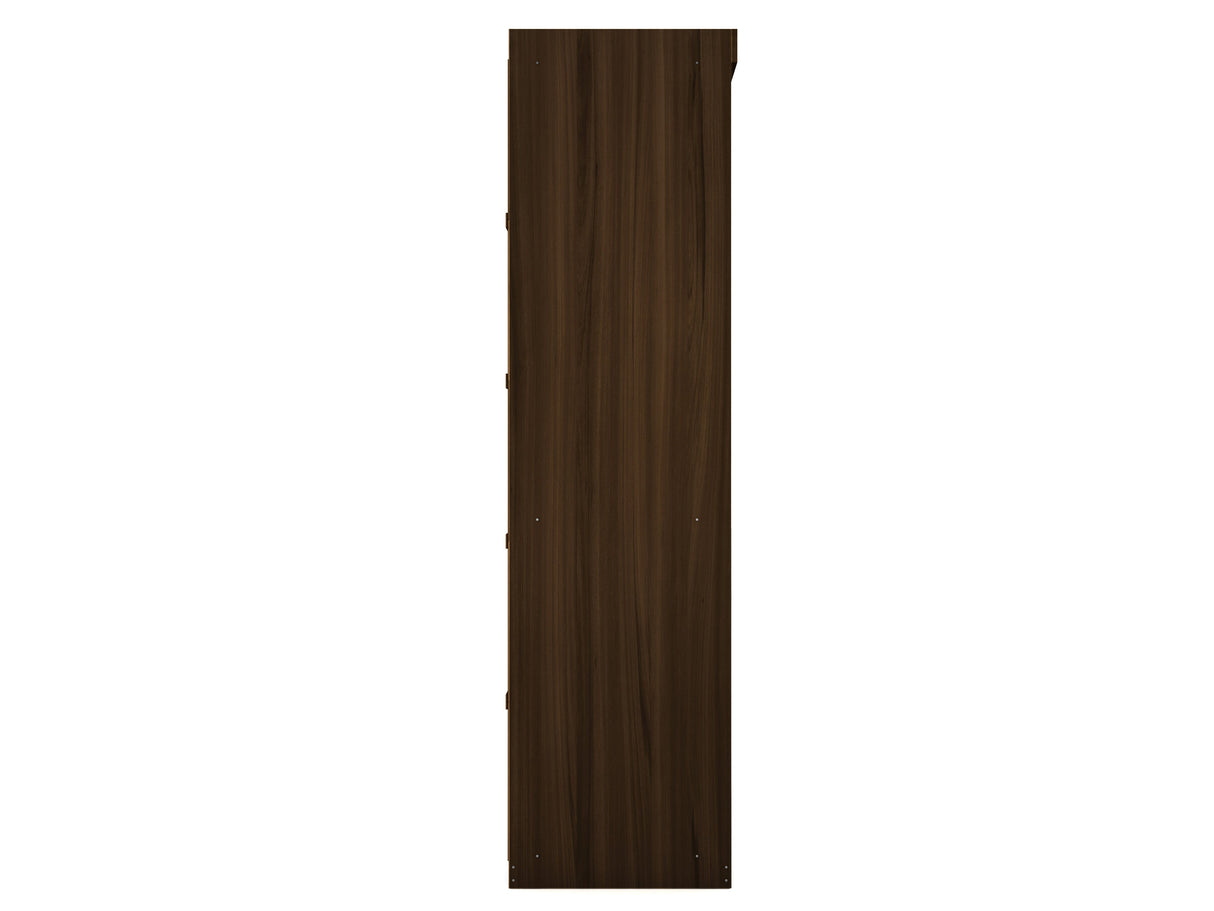 Mulberry 2.0 Sectional Wardrobe Closet in Brown by Manhattan Comfort at Eve Furniture