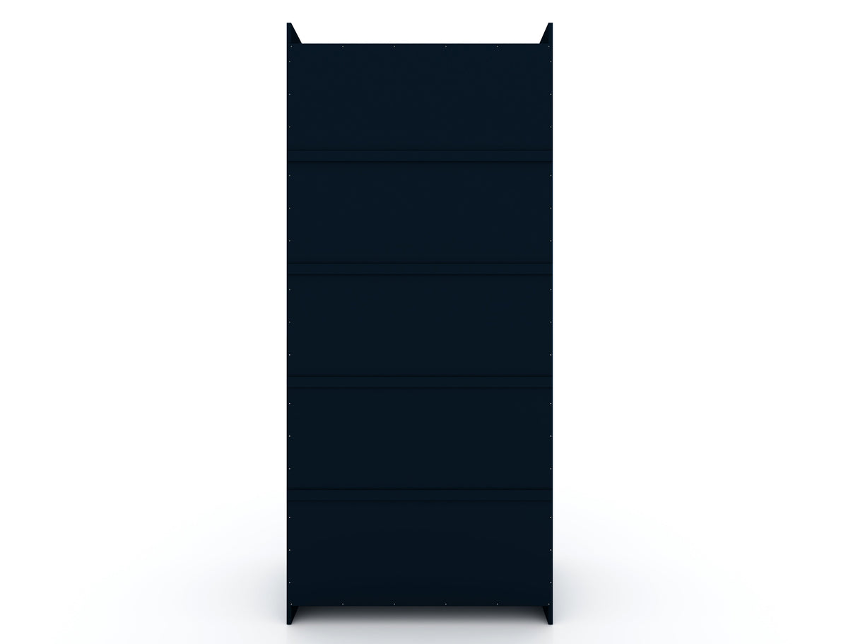 Mulberry 2.0 Sectional Wardrobe Closet in Tatiana Midnight Blue by Manhattan Comfort at Eve Furniture