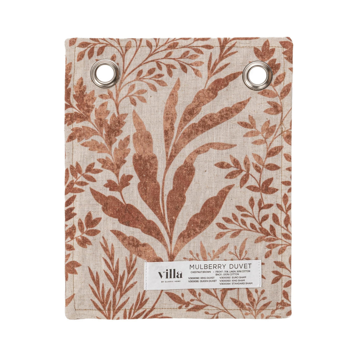 Mulberry Chestnut Brown Duvet Collection by Classic Home at Eve Furniture