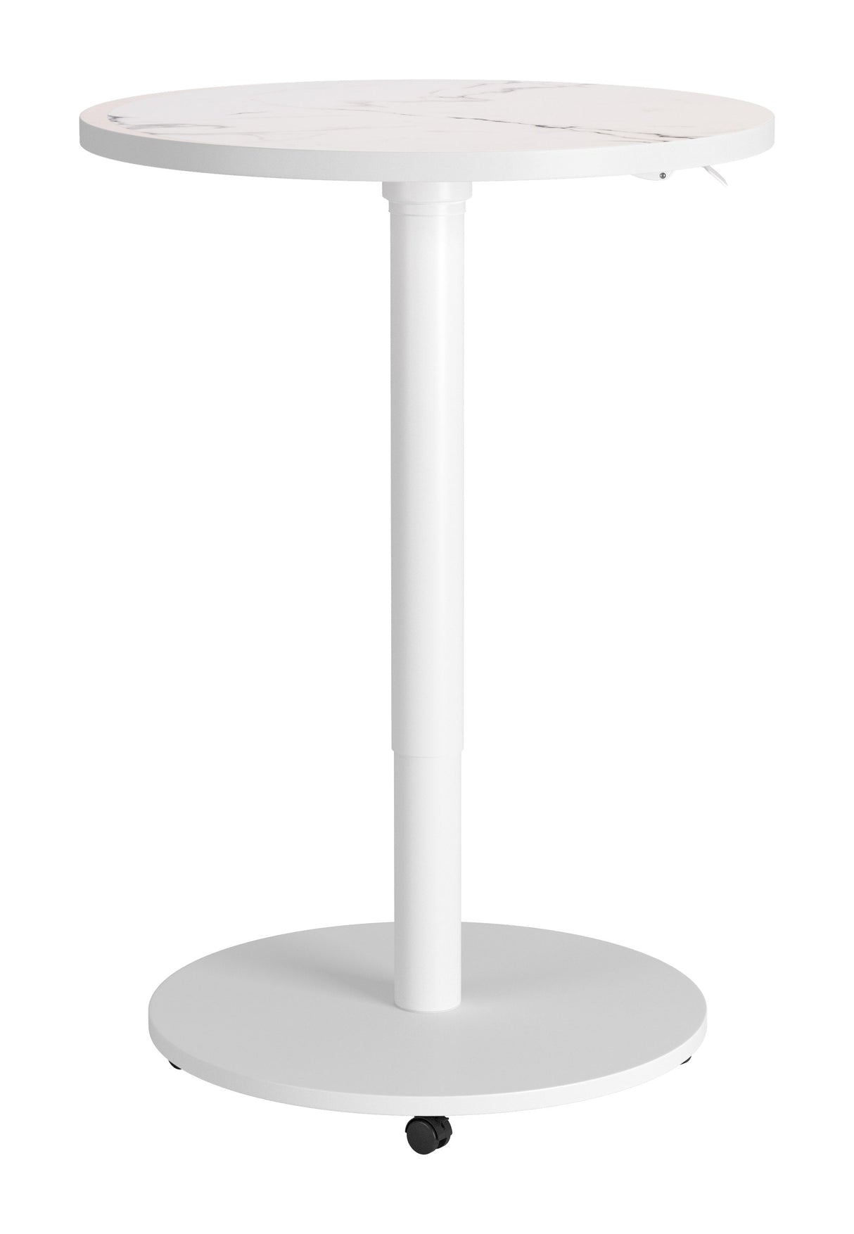 Mule White Adjustable Bar Table by Zuomod at Eve Furniture