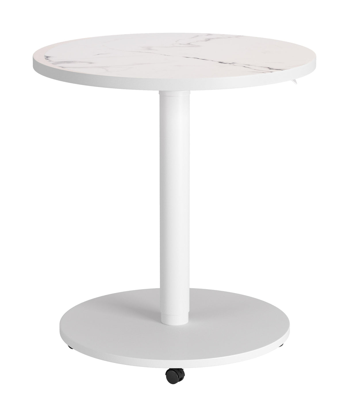 Mule White Adjustable Bar Table by Zuomod at Eve Furniture