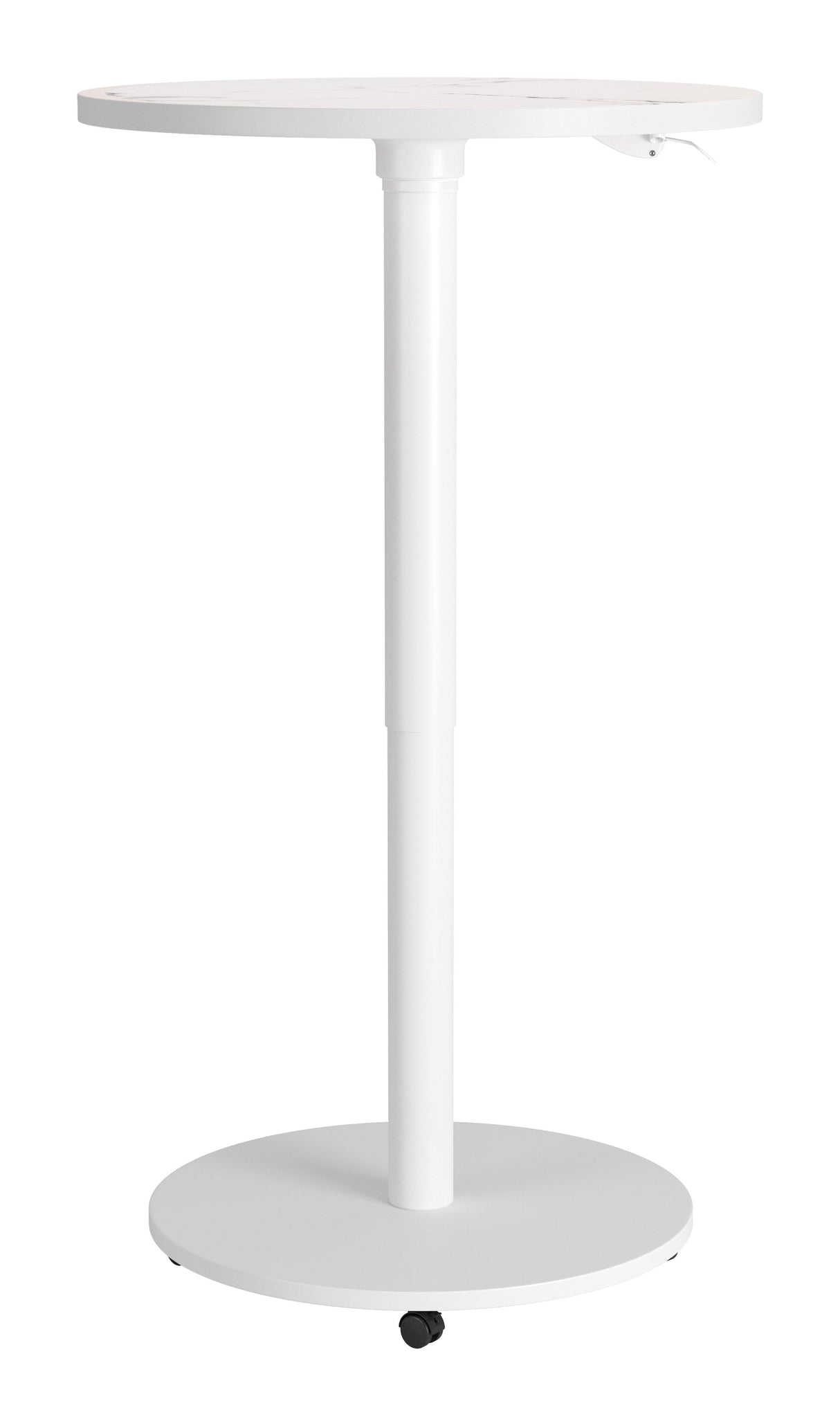 Mule White Adjustable Bar Table by Zuomod at Eve Furniture