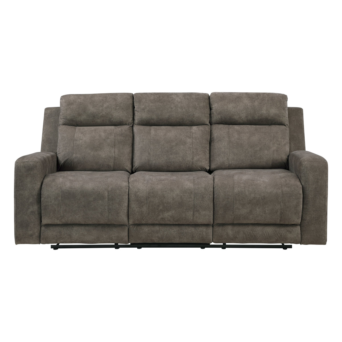 Muncie Brown 2-Piece Double Reclining Set by Homelegance at Eve Furniture