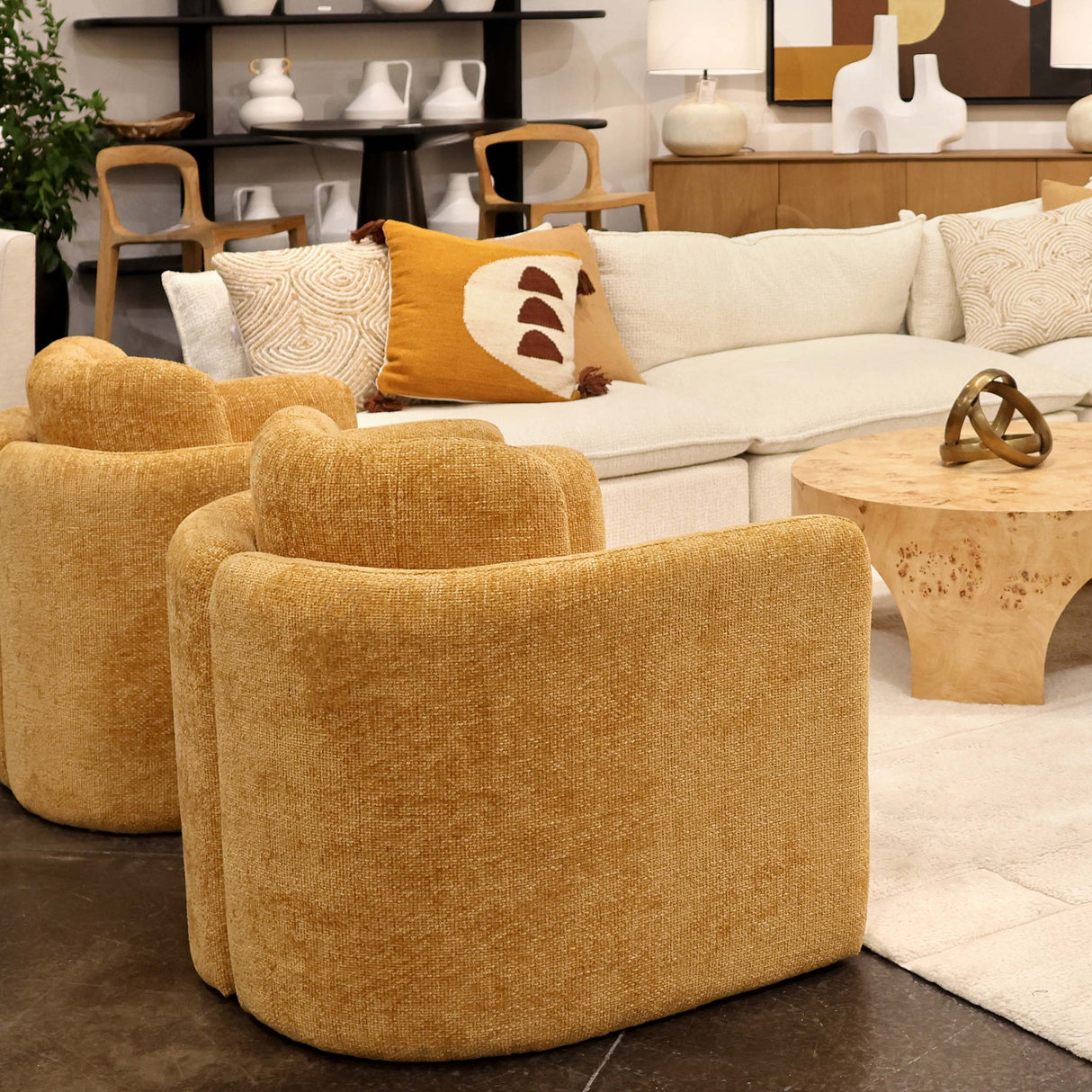 Munson Chair, Ginger by Dovetail at Eve Furniture