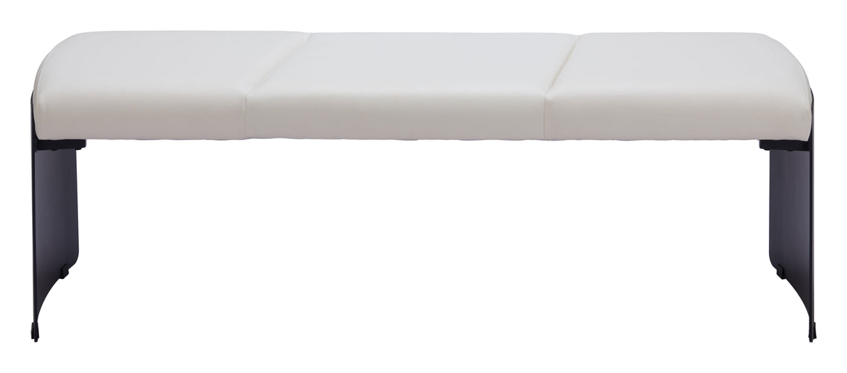 Mur White Bench by Zuomod at Eve Furniture