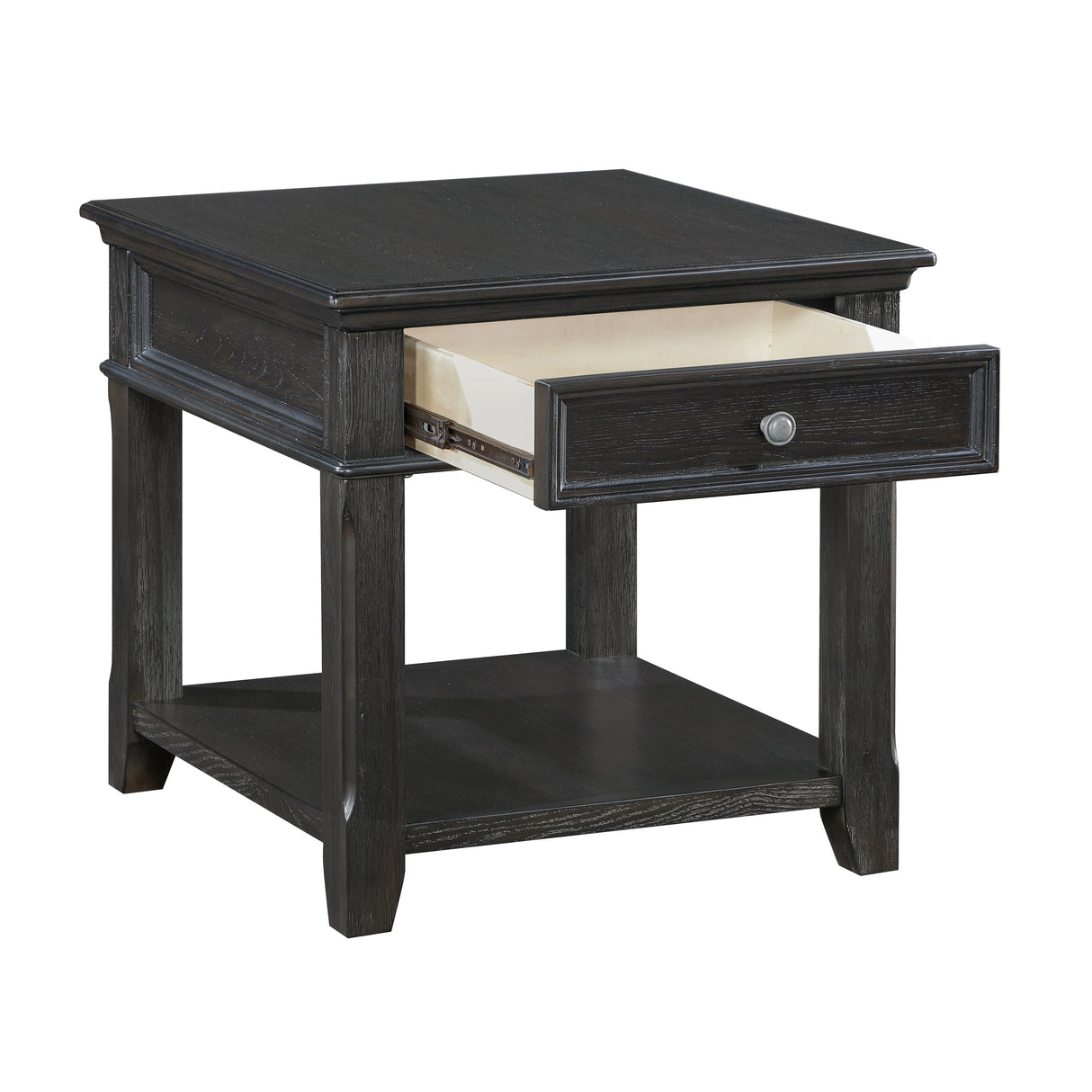 Muriel Antique Pewter End Table